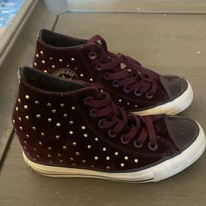 Converse wedge booties